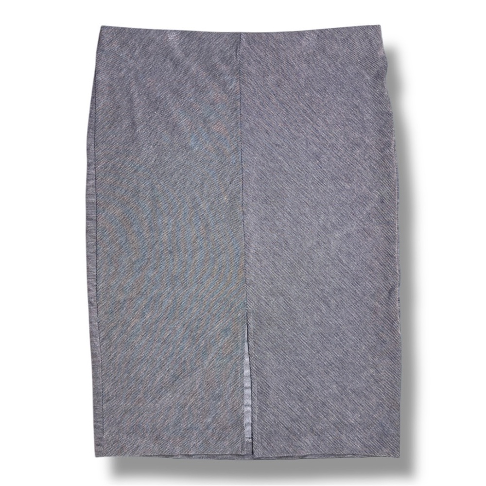 Jennifer Lopez Heather Gray Pencil Skirt with Front Slit